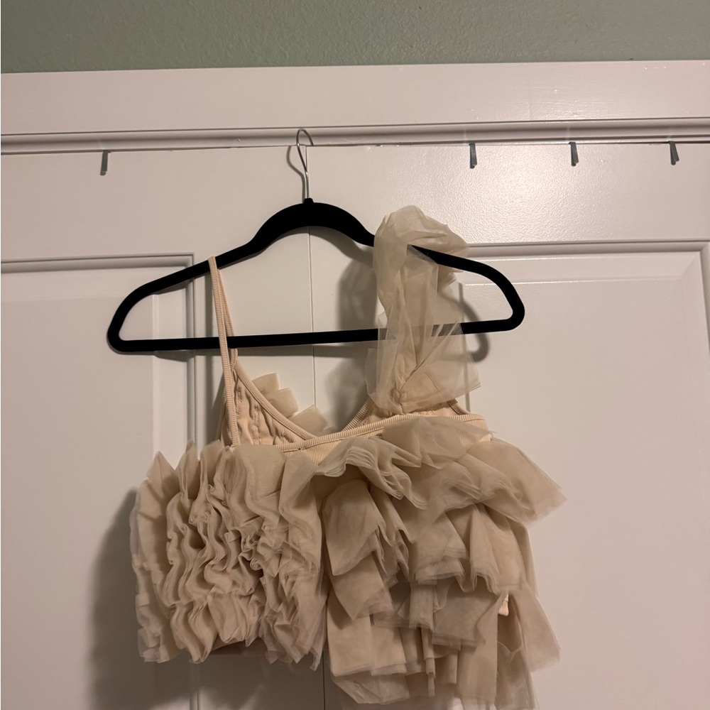Lamarque Cream Ruffle Top - Picture 5 of 5